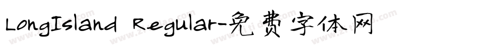 LongIsland Regular字体转换